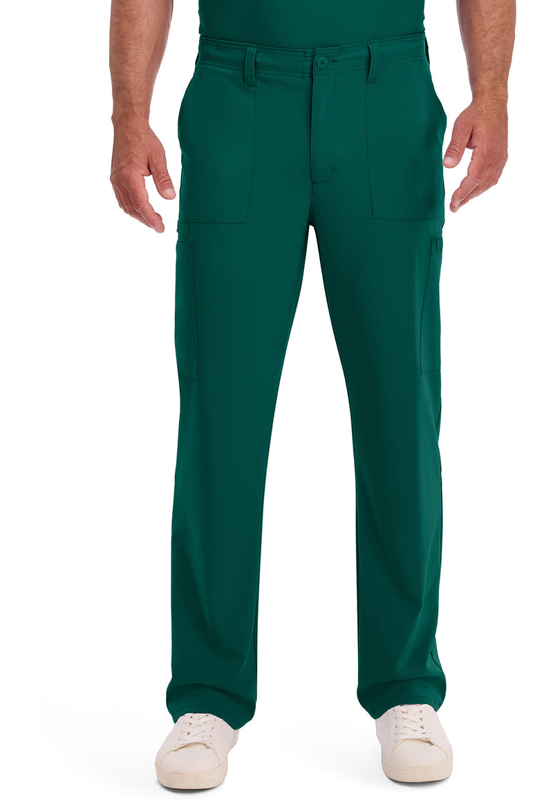 Hunter Green - Men's Natural Rise Drawstring Scrub Pants