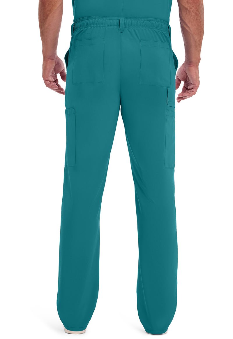 Teal Blue - Dickies EDS Essentials Men Scrub Pants - Back View