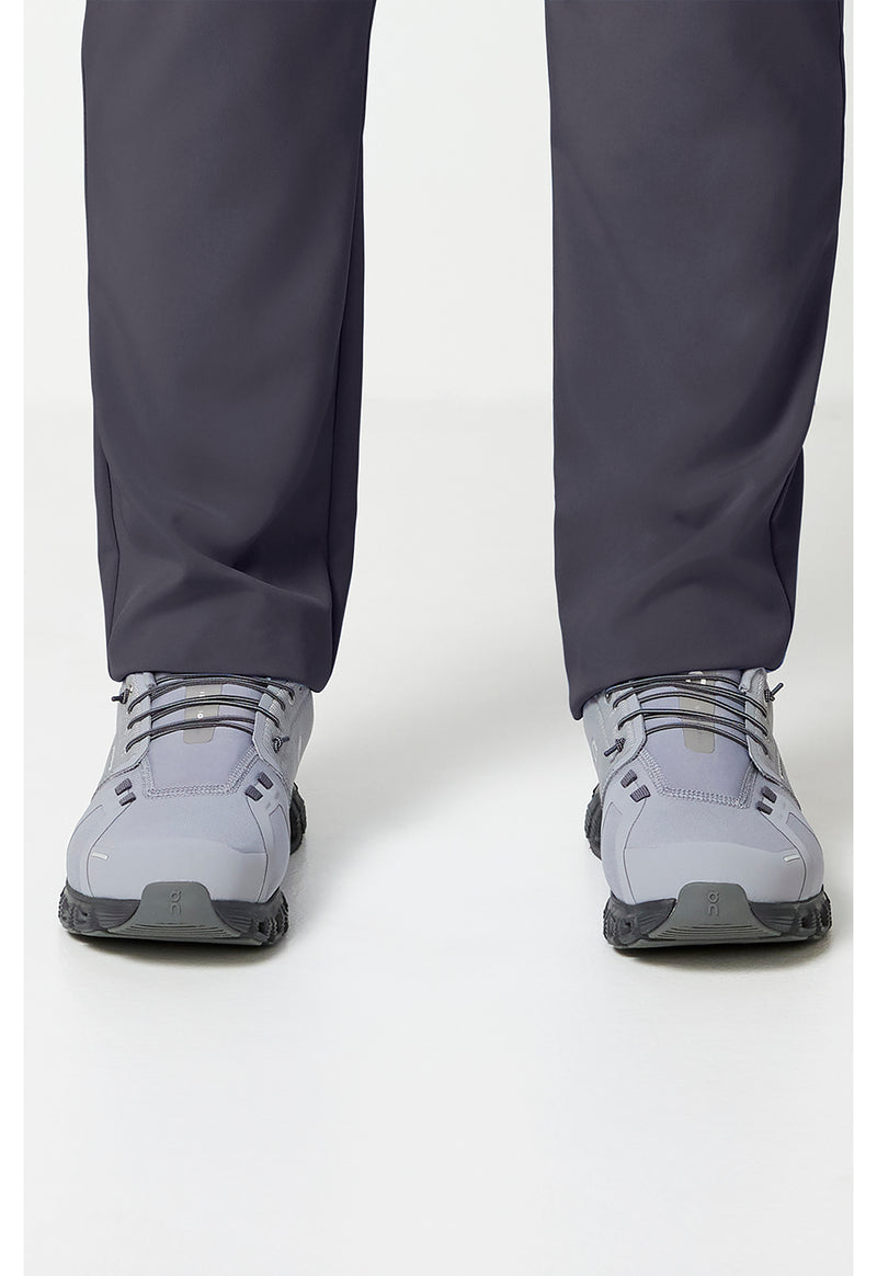 Pewter - Unisex Natural Rise Tapered Leg Scrub Pants (View 4)
