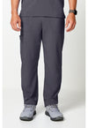 Pewter - Dickies EDS Essentials Unisex Scrub Pants - Front View
