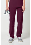 Wine - Dickies EDS Essentials Unisex Scrub Pants - Front View