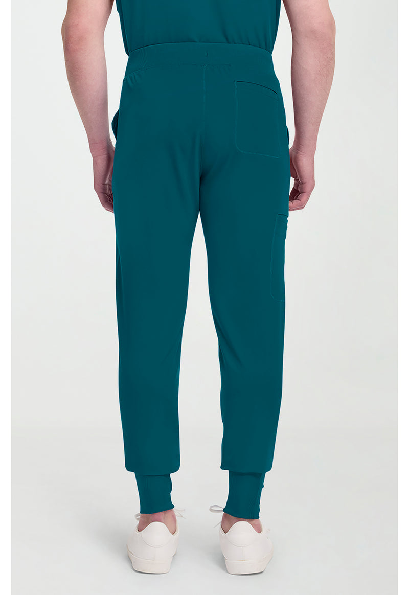 Caribbean Blue - Men's Natural Rise Jogger – Regular (Back)