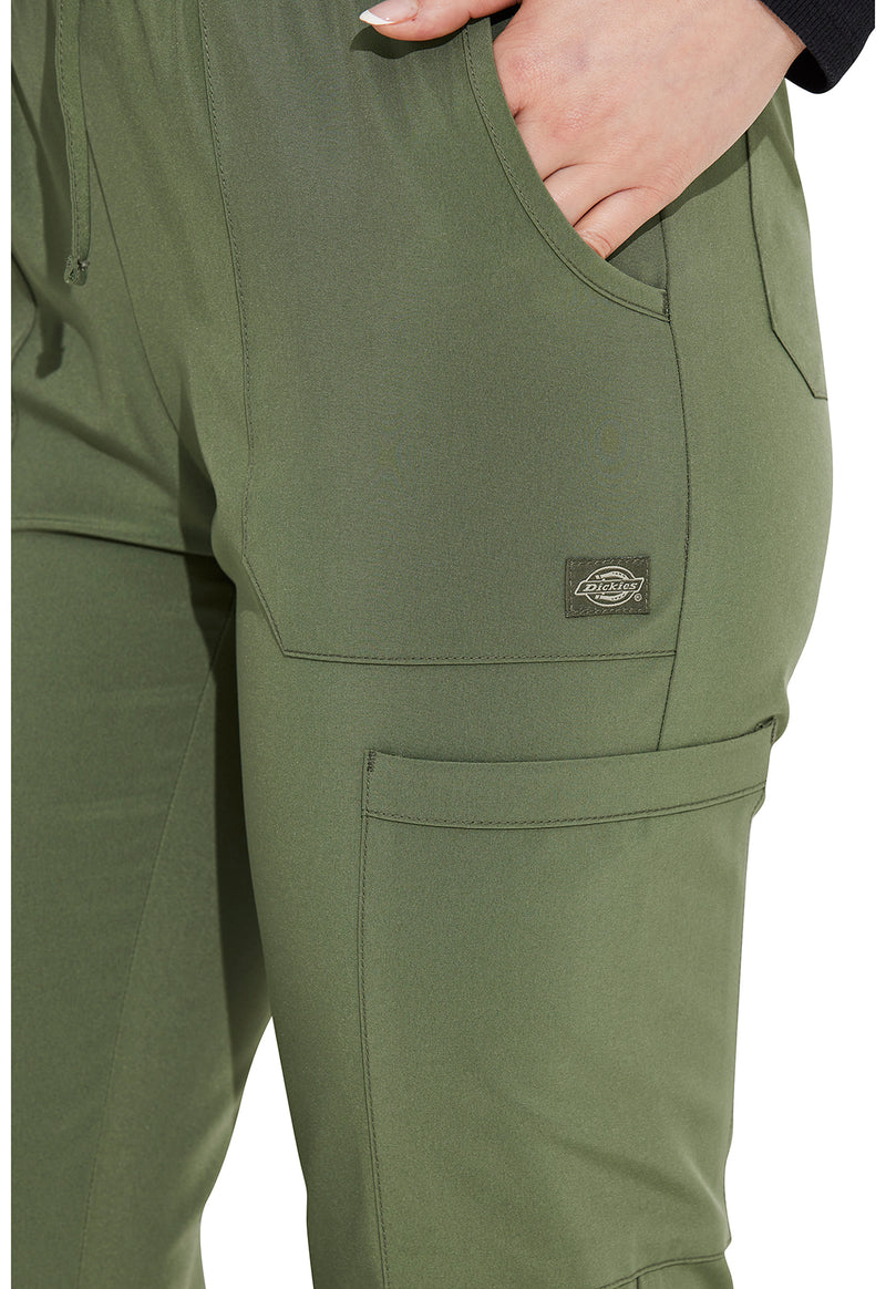 Olive - Women's Mid Rise Jogger – Petite (View 3)