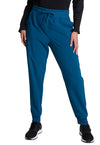 Caribbean Blue - Dickies EDS Essentials Women Scrub Pants - Front View