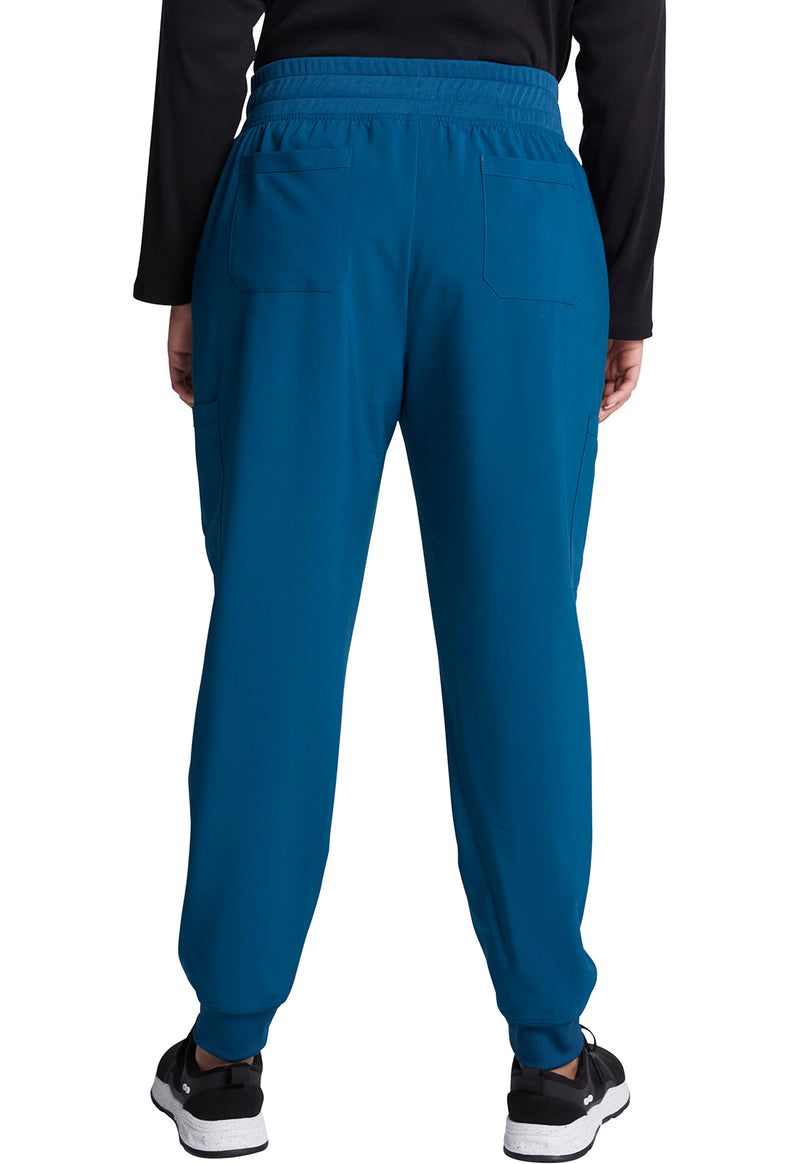 Caribbean Blue - Dickies EDS Essentials Women Scrub Pants - Back View