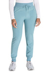 Mineral Blue - Dickies EDS Essentials Women Scrub Pants - Front View