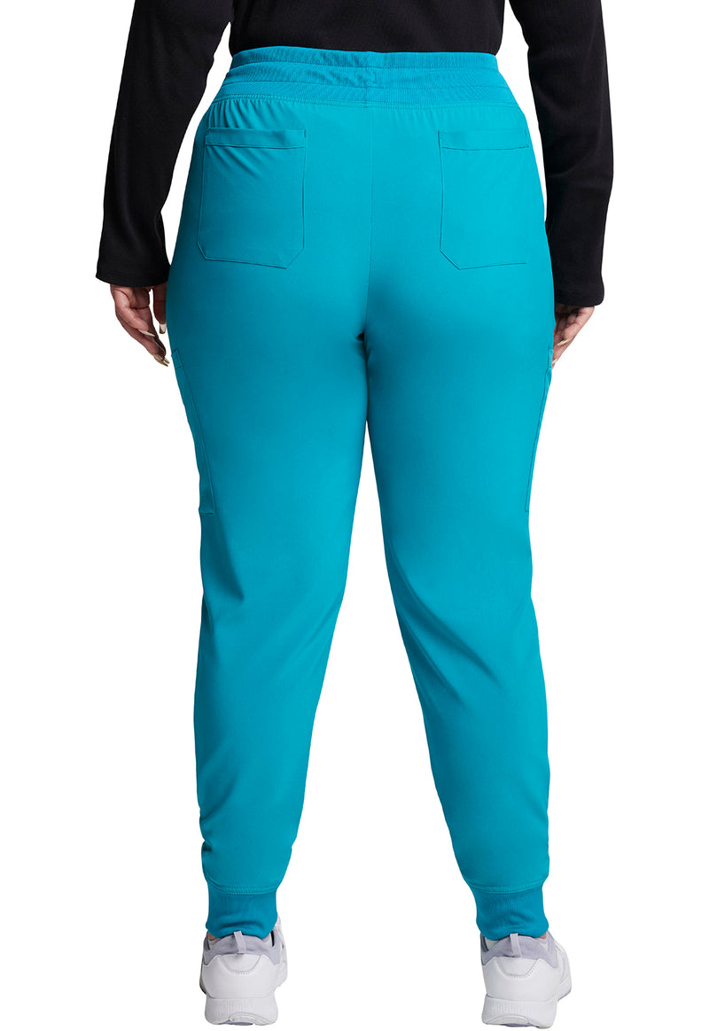 Teal Blue - Dickies EDS Essentials Women Scrub Pants - Back View