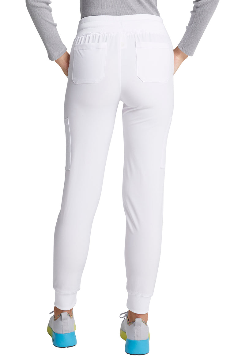White - Dickies EDS Essentials Women Scrub Pants - Back View