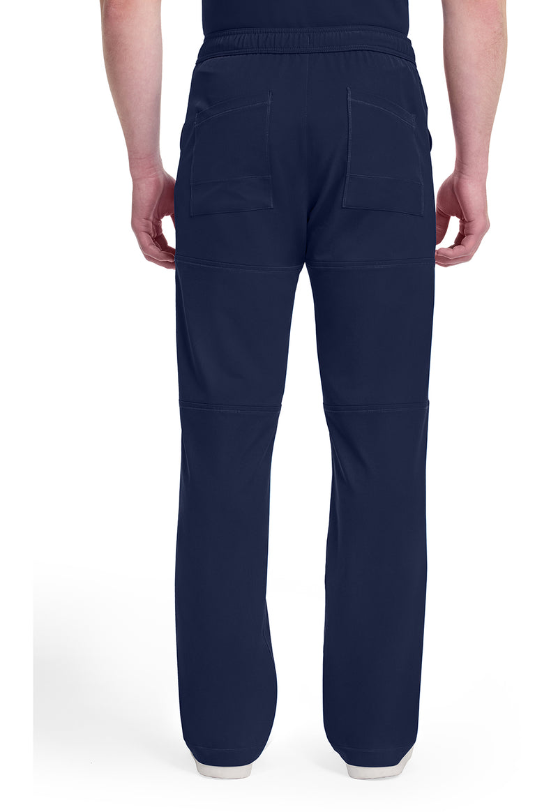 navy - Men's Zip Fly Cargo Pant (Back)
