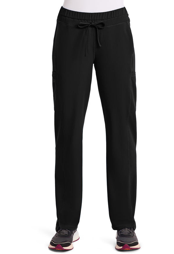 Women's Mid Rise Straight Leg Drawstring Scrub Pants