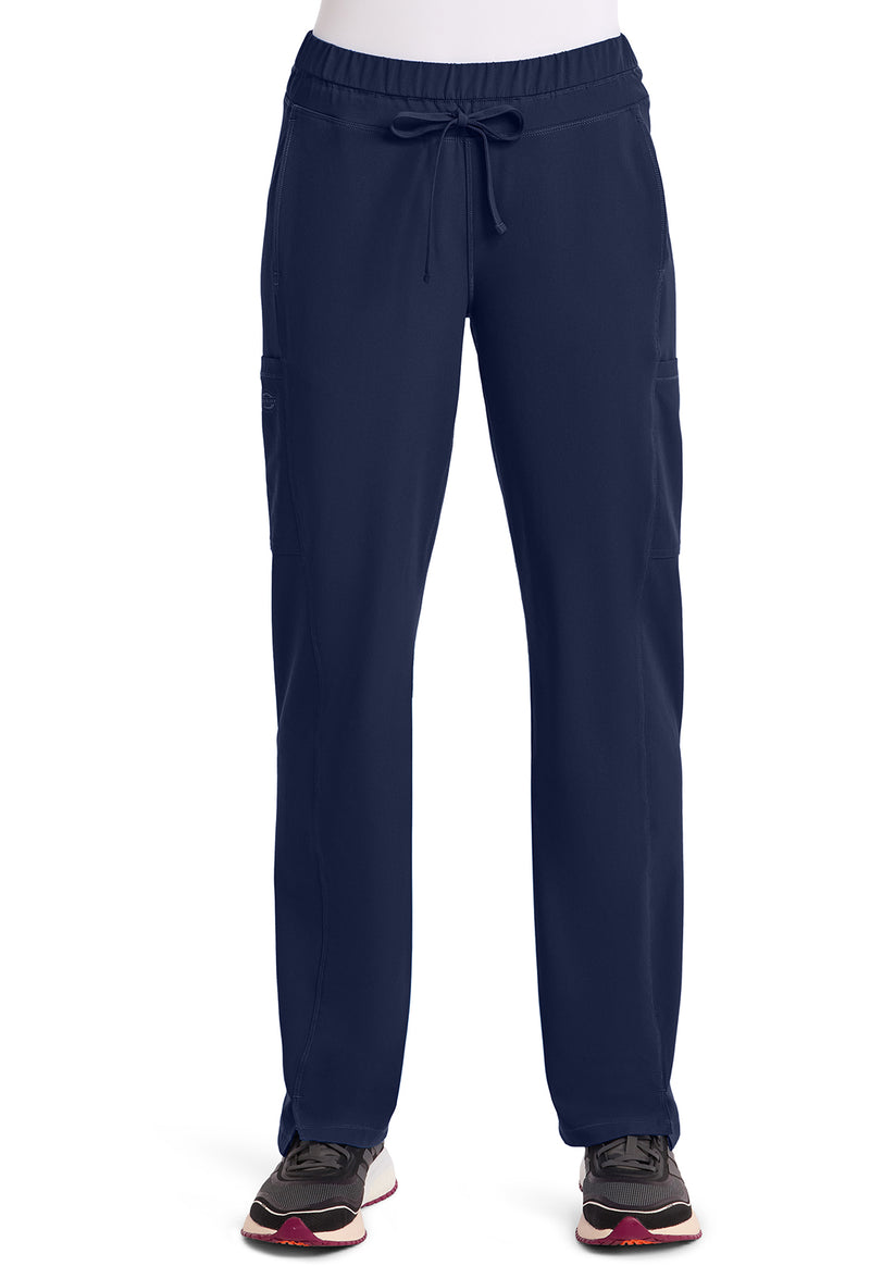 Navy - Dickies Dynamix Women Scrub Pants - Front View