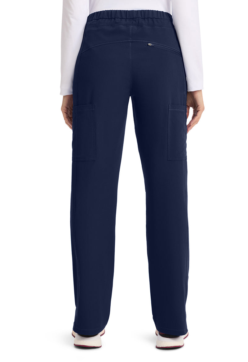 Navy - Dickies Dynamix Women Scrub Pants - Back View