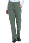 Olive - Dickies Dynamix Women Scrub Pants - Front View