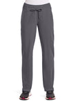Pewter - Dickies Dynamix Women Scrub Pants - Front View