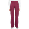 wine - Mid Rise Straight Leg Drawstring Pant