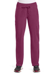 Wine - Dickies Dynamix Women Scrub Pants - Front View