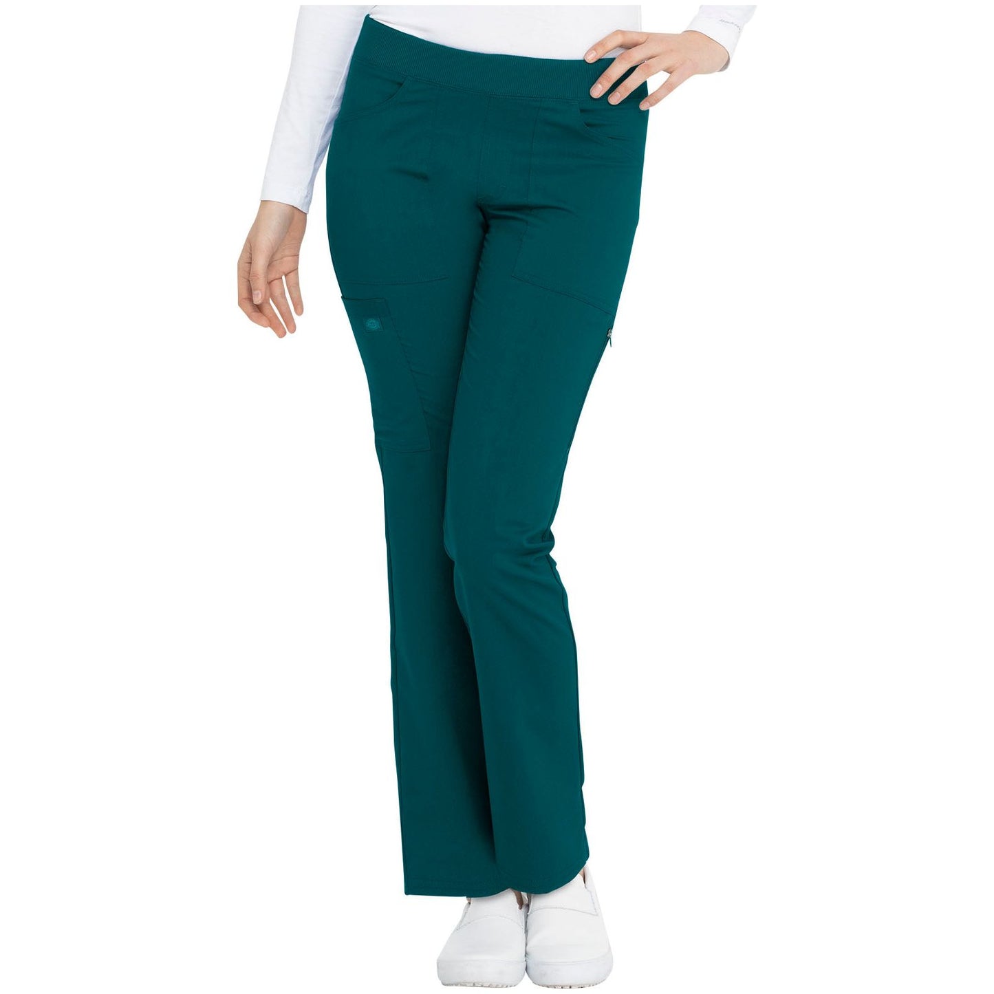 Mid Rise Tapered Leg Pull-on Pant