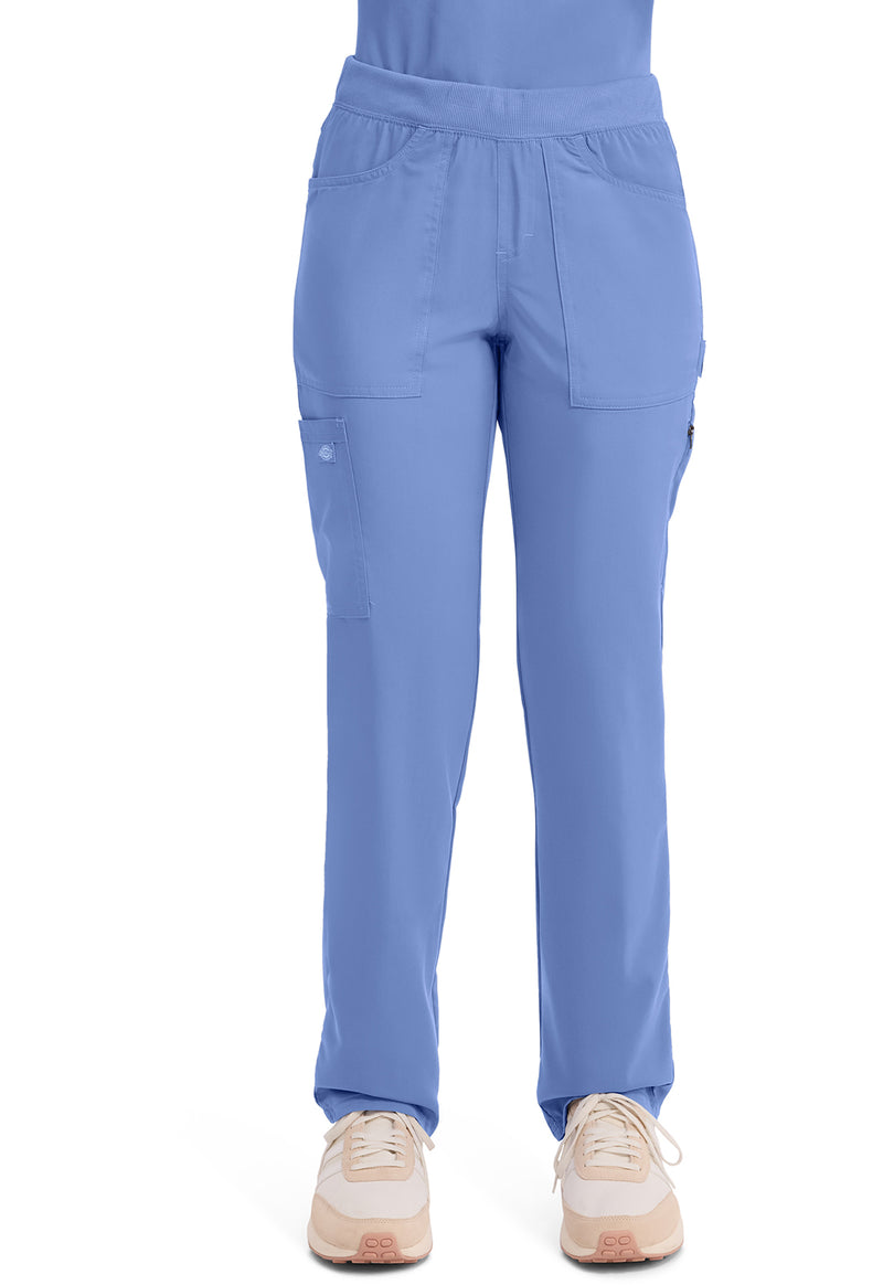 Ciel Blue - Dickies Balance Women Scrub Pants - Front View