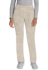 Heather Blonde Wood - Dickies Balance Women Scrub Pants - Front View