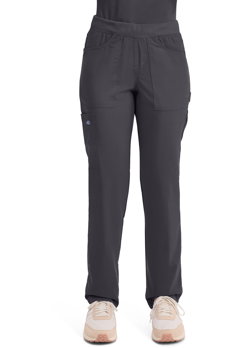 Pewter - Dickies Balance Women Scrub Pants - Front View