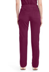 Wine - Dickies Balance Women Scrub Pants - Back View