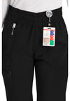 Black - Women's Mid Rise Jogger Scrub Pants (View 4)