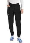 Black - Dickies Balance Women Scrub Pants - Front View