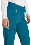 Caribbean Blue - Women's Mid Rise Jogger Scrub Pants (View 2)