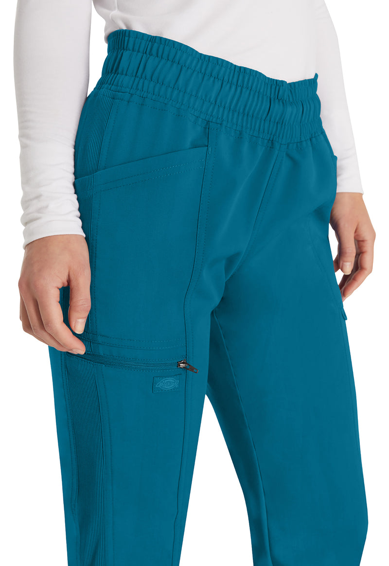 Caribbean Blue - Women's Mid Rise Jogger Scrub Pants (View 3)