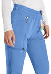Ciel Blue - Women's Mid Rise Jogger Scrub Pants (View 2)