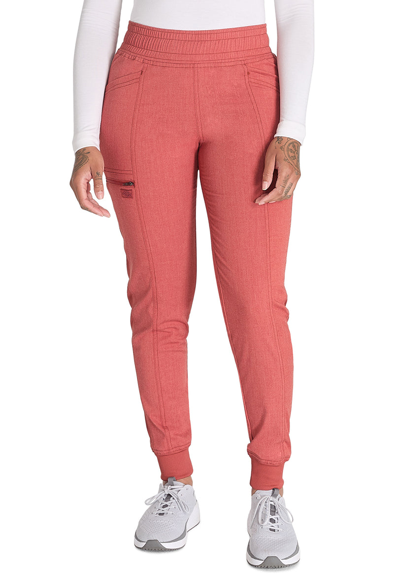 Heather Clay - Dickies Balance Women Scrub Pants - Front View