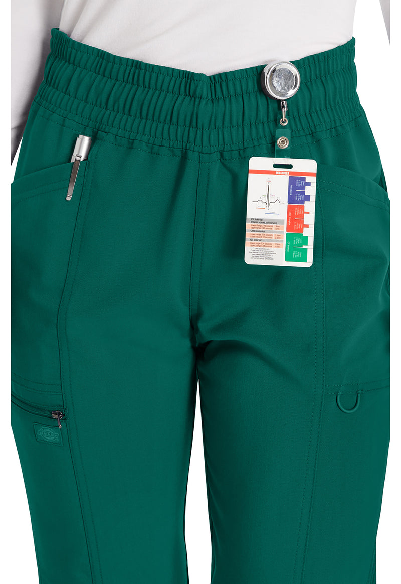 Hunter Green - Women's Mid Rise Jogger Scrub Pants (View 4)