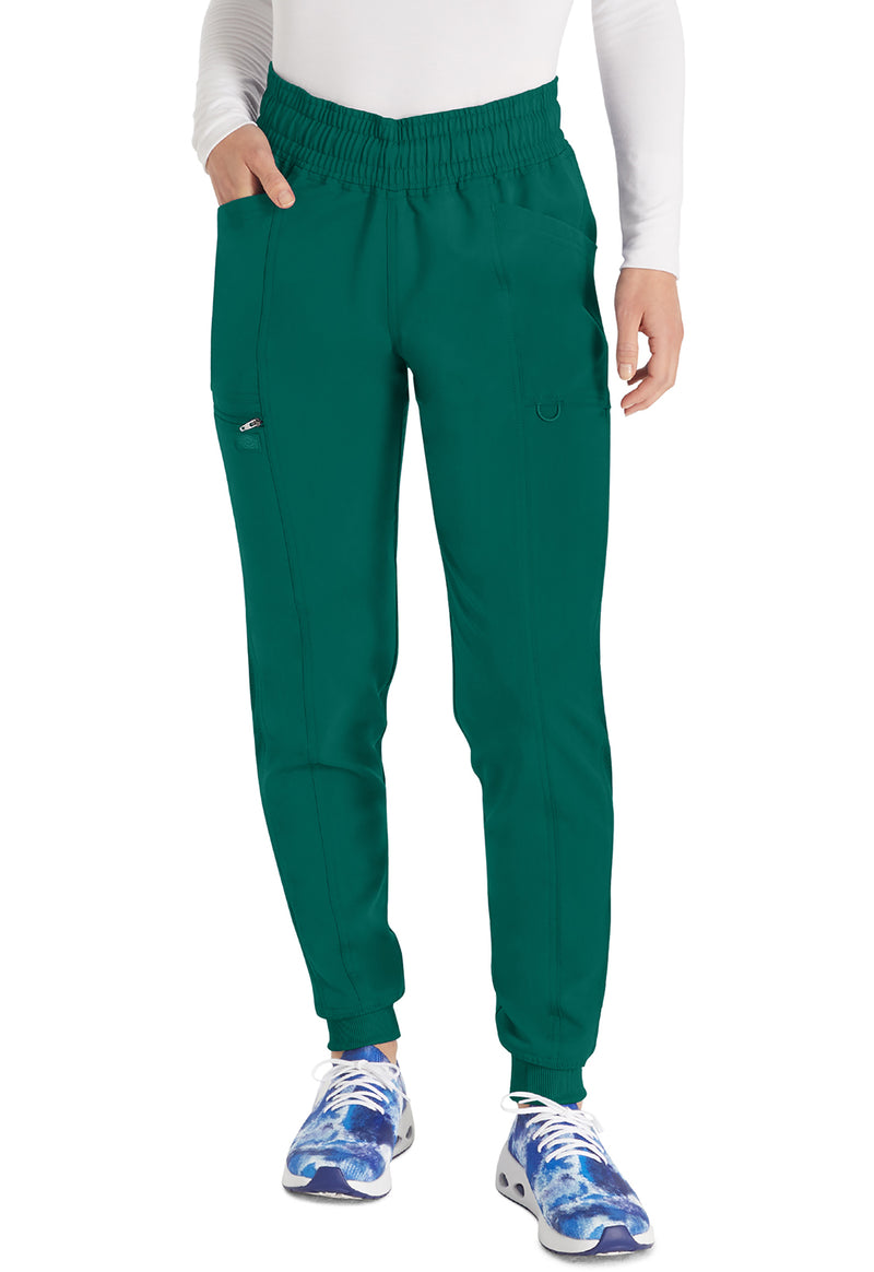 Hunter Green - Dickies Balance Women Scrub Pants - Front View