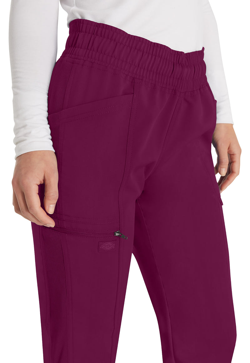 Wine - Women's Mid Rise Jogger Scrub Pants (View 3)