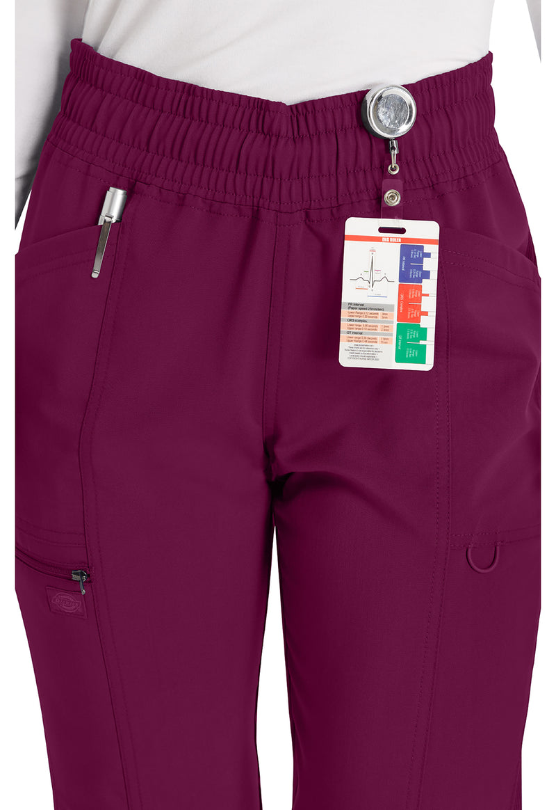 Wine - Women's Mid Rise Jogger Scrub Pants (View 4)