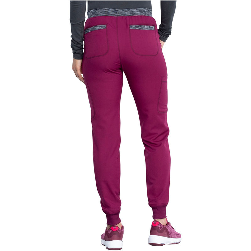 wine - Natural Rise Tapered Leg Jogger Pant