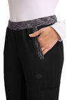black - Natural Rise Tapered Leg Jogger Pant (View 2)