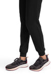 black - Natural Rise Tapered Leg Jogger Pant (View 4)