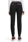 black - Natural Rise Tapered Leg Jogger Pant (Back)