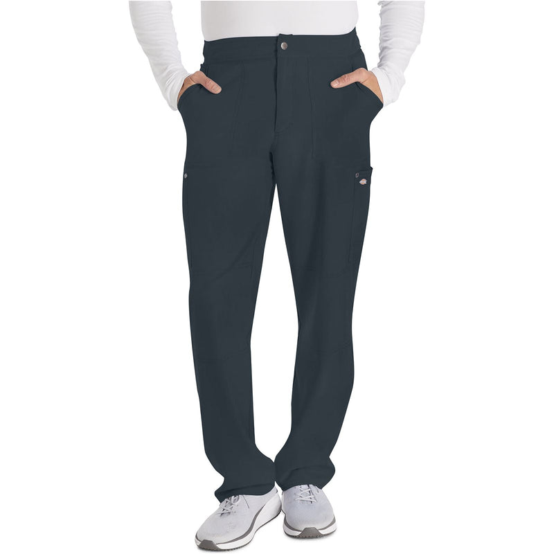 pewter - Men's Mid Rise Zip Fly Straight Leg Pant