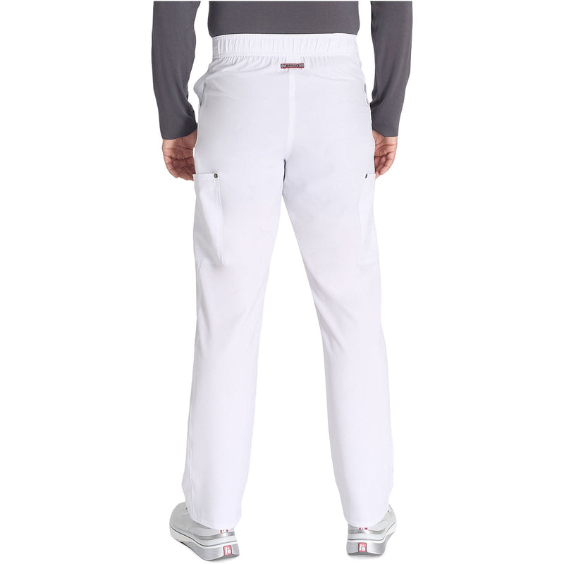white - Men's Mid Rise Zip Fly Straight Leg Pant