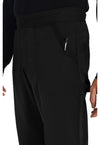 Black - Men's Mid Rise Straight Leg Scrub Pants (View 4)