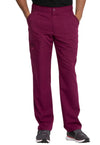 Wine - Dickies Balance Men Scrub Pants - Front View