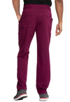 Wine - Dickies Balance Men Scrub Pants - Back View