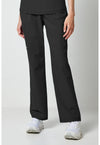 Black - Dickies Forge Women Scrub Pants - Front View
