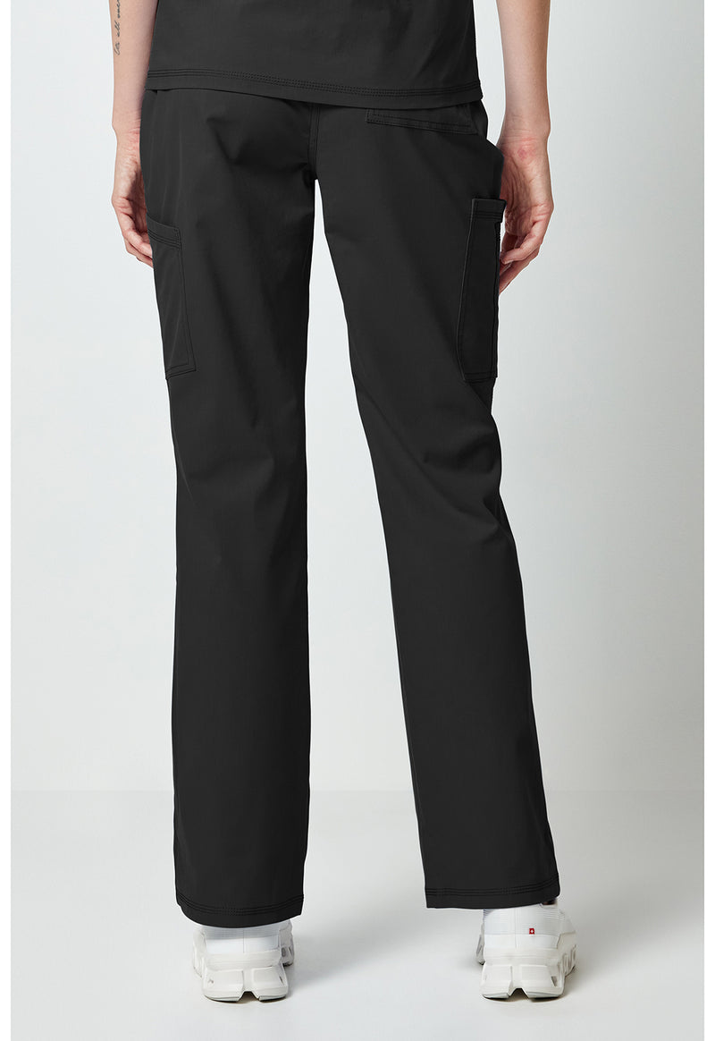 Black - Dickies Forge Women Scrub Pants - Back View