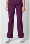 Wine - Dickies Forge Women Scrub Pants - Front View