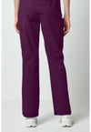 Wine - Dickies Forge Women Scrub Pants - Back View