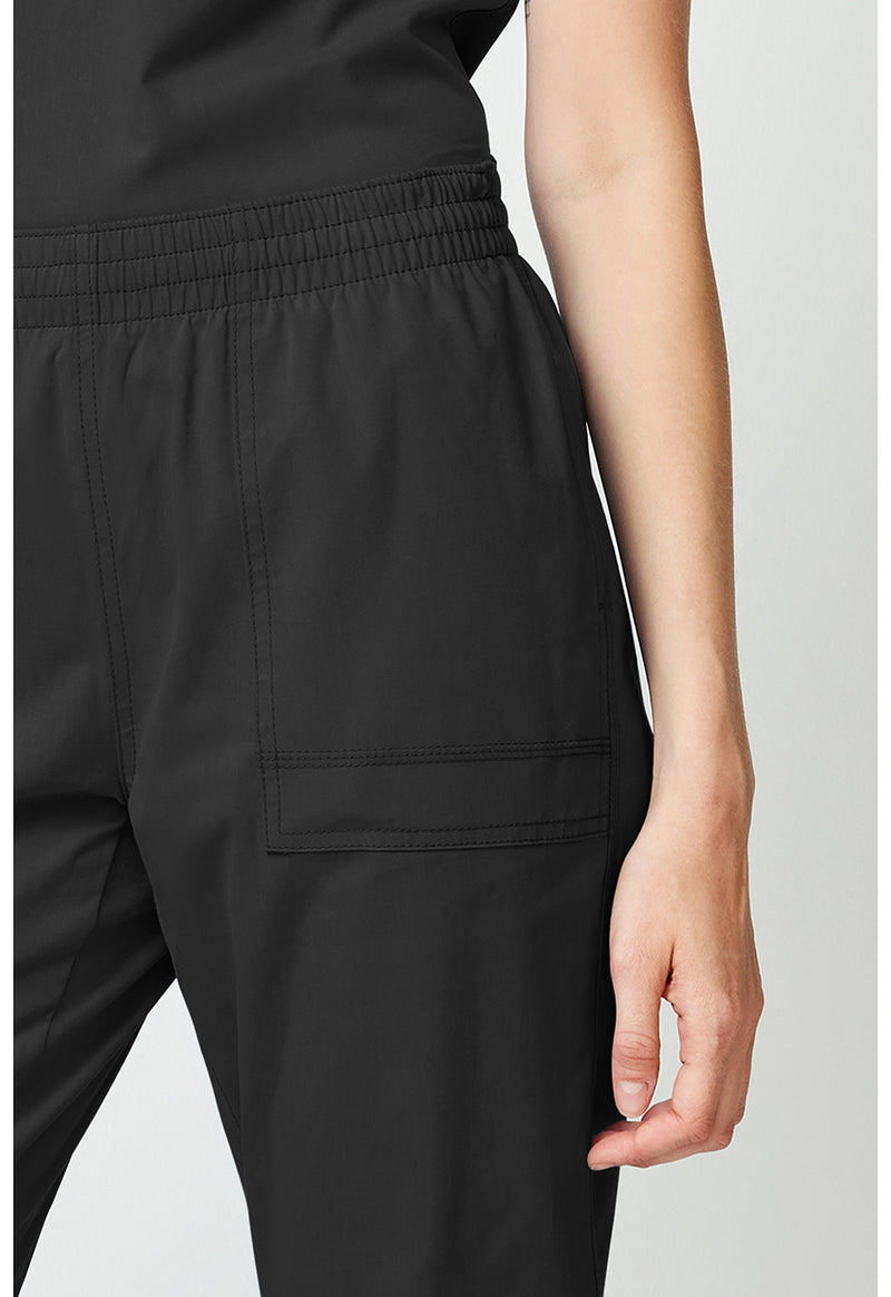 Black - Women's Mide Rise Cargo Jogger (View 4)