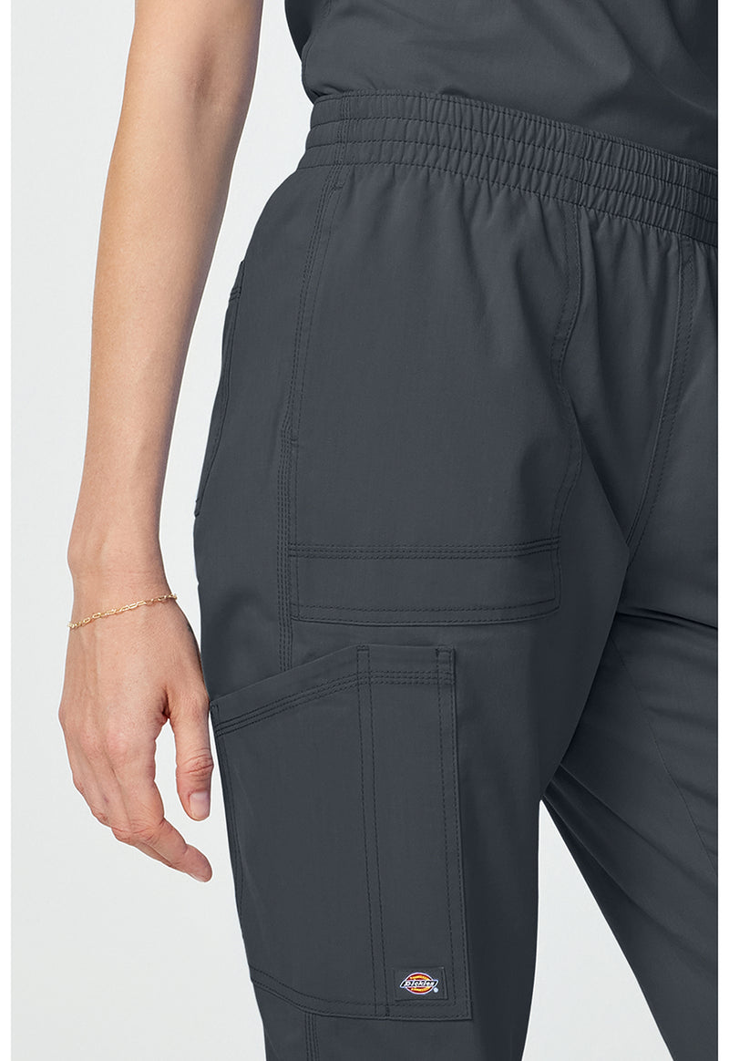 Pewter - Women's Mide Rise Cargo Jogger (View 3)